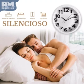 Rm Regalomex Reloj De Pared Análogo Minimalista 30+ Centímetros