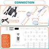 Lvyinyin Under Cabinet Lighting Kit, Curio Display Case Lighting, Dimmable