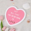 G GAMIT Heart-Shaped Felt Letter Board Message Sign,10x10 inches Message