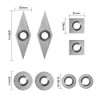 Tungsten Carbide Cutter, 8pcs Cutters Inserts Set with 8pcs Screws