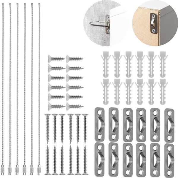 6 Pack Screw On Shelves Dresser Cupboard Tilt Lock Easy