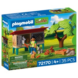 PLAYMOBIL | Country | Conigliera rurale | Set con conigli, conigliere, albero, cibo e numerosi animali | Dai 4 anni | 72170