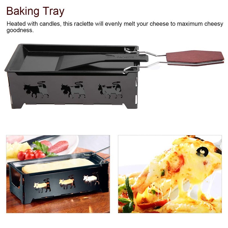Non-Stick Cheese Melter Raclette Cheese, Portable Cheese Rotaster Raclette Machine