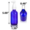 2 oz / 60 ml Cobalt Glass Boston Round Bottle