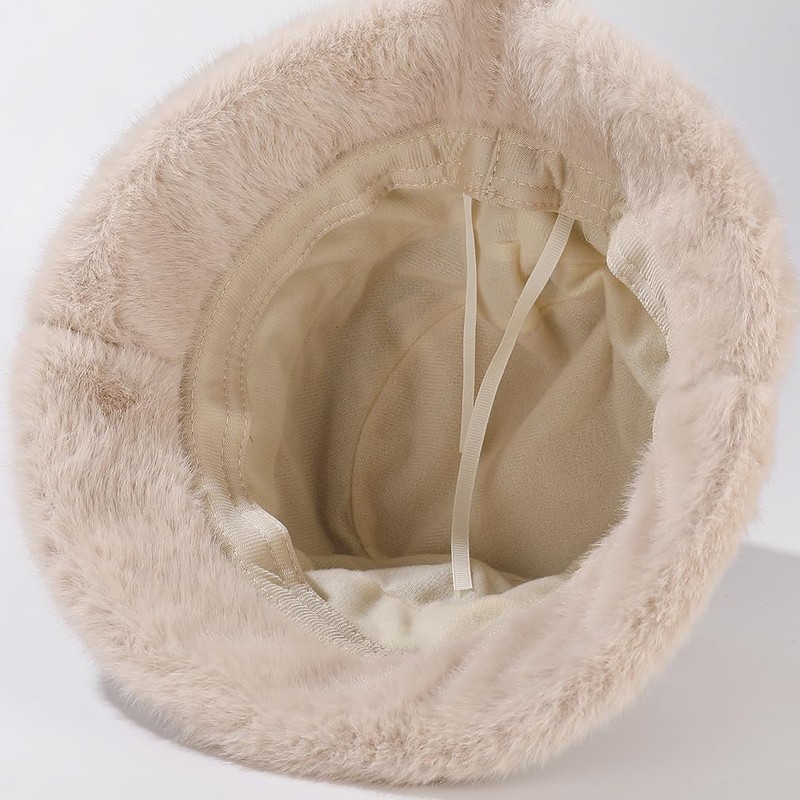 Vintage 1920s Cloche Hats Packable Winter Fleece Lined Bucket Hat