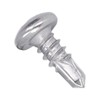 200Pcs Self Drilling Screw Stainless Steel Round Head M4.8x13 Fastener