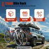 Bicycle Rack for Car Trunk Mount 3-Bike Foldable Bike Rack