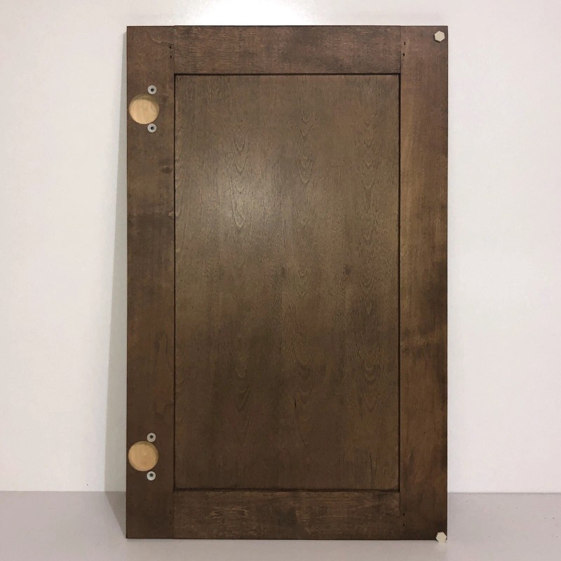 14.87x23.90 Mocha Swirl FINISHED MAPLE KITCHEN CABINET DOOR, Condition is