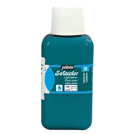 Pebeo Setacolor Light Fabrics Paint 250-Milliliter, Turquoise