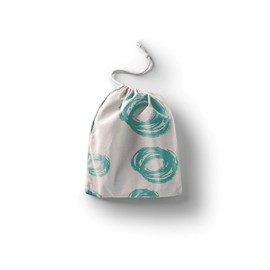 Le Jardin du Lin Printed Cotton Bags with Drawstring, Shopping Bag, Cloth Bag, Vegetable Bag, Reusable, Eco-Friendly, Multi-Purpose, Foldable, Size: 20 x 30 cm