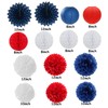 Fourth-4th of July-Imemorial Party-Decorations Lanterns - 14pcs Red White Blue