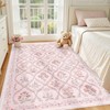 Dadasgk 5x7 Nursery Rug for Baby Girl, Blush Pink Boho