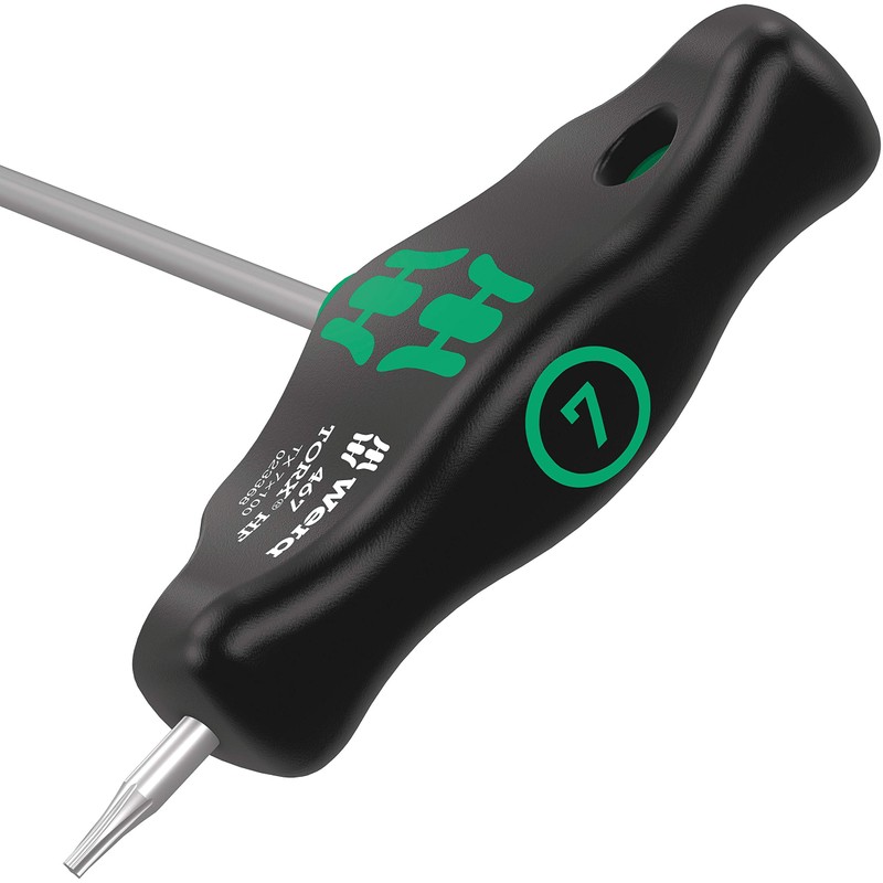 Wera '05023368001 467 Torx HF Cross Handle Screwdriver, TX 7