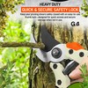 G4GADGET Heavy Duty Garden Secateurs – SK5 Steel Bypass Pruning