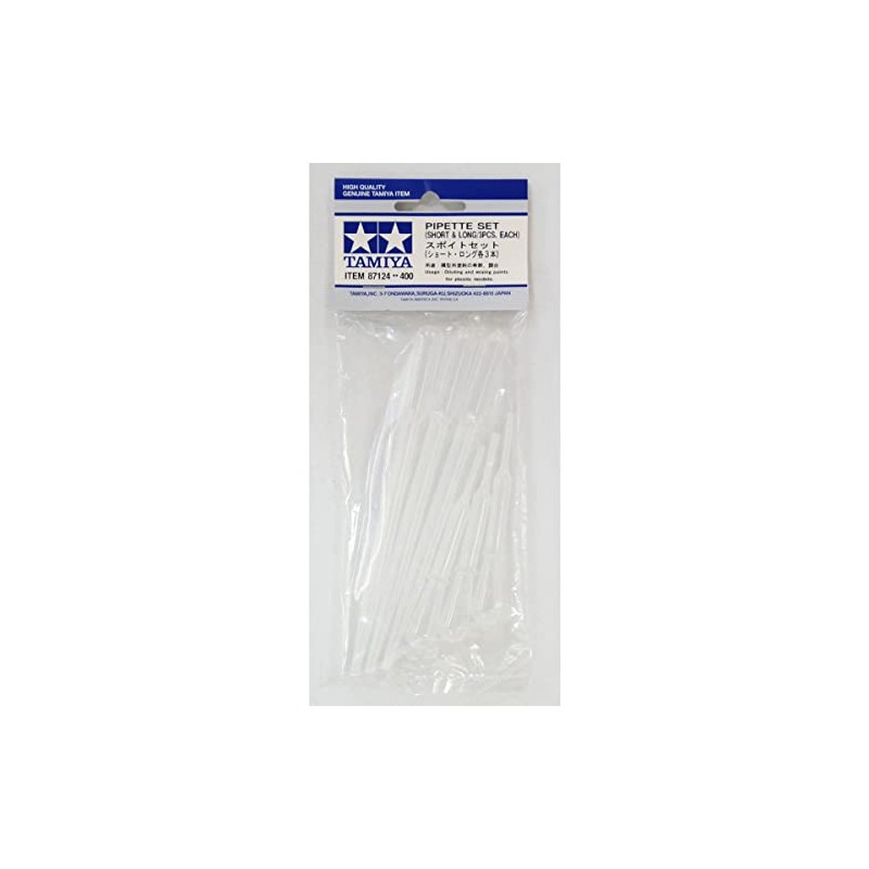 TAMIYA 300087124 Pipette Set, 90 x 150 mm, 6 Pieces