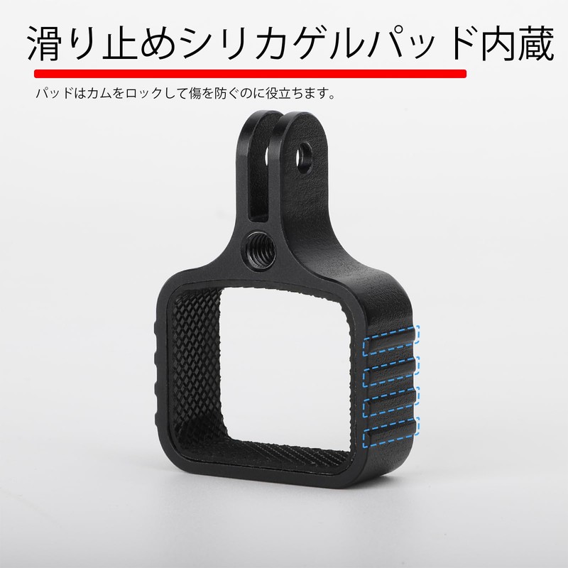 Kimyoaee for Osmo Pocket 3 Tripod Adapter CNC Aluminum Extension