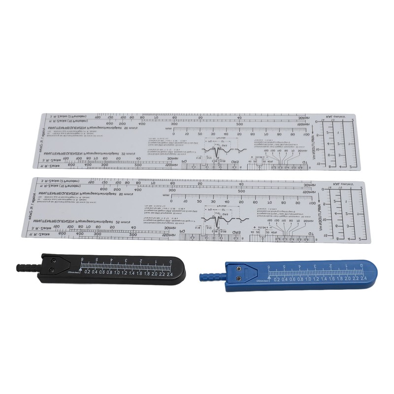 2 Sets EKG Calipers and EKG Ruler Combination Set Electrocardiogram