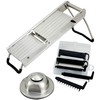 Winco winware Stainless Steel Mandoline Slicer Set with Hand Guard