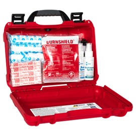 MFASCO 2021 OSHA/ANSI Class B First Aid Kit | Waterproof Rugged Case, Type II & IV - Emergency Medical Supplies for Businesses, Construction Environments, and Jobsites | Portable and Outdoor Ready