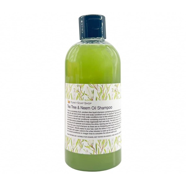 1 Bottle Liquid Tea Tree & Neem Oil Shampoo 100% Natural SLS Free 250ml