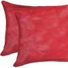 Homeroots 12" X 20" X 5" Firecracker Cowhide Pillow 2