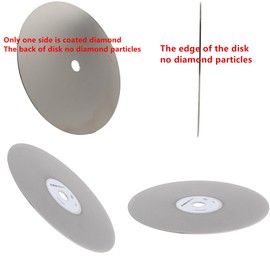 ChilternCasa 6 Inch Diamond Grinding Disc, Coated Flat Lap Disk Abrasive Wheel 1/2 Inch Arbor Hole Fine Grit 1000 for Polishing Lapping Granite Marble Gemstone, Rock, Glass,Tile,Tungsten