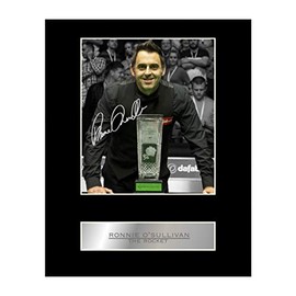 Ronnie O'sullivan Signed Mounted Photo Display