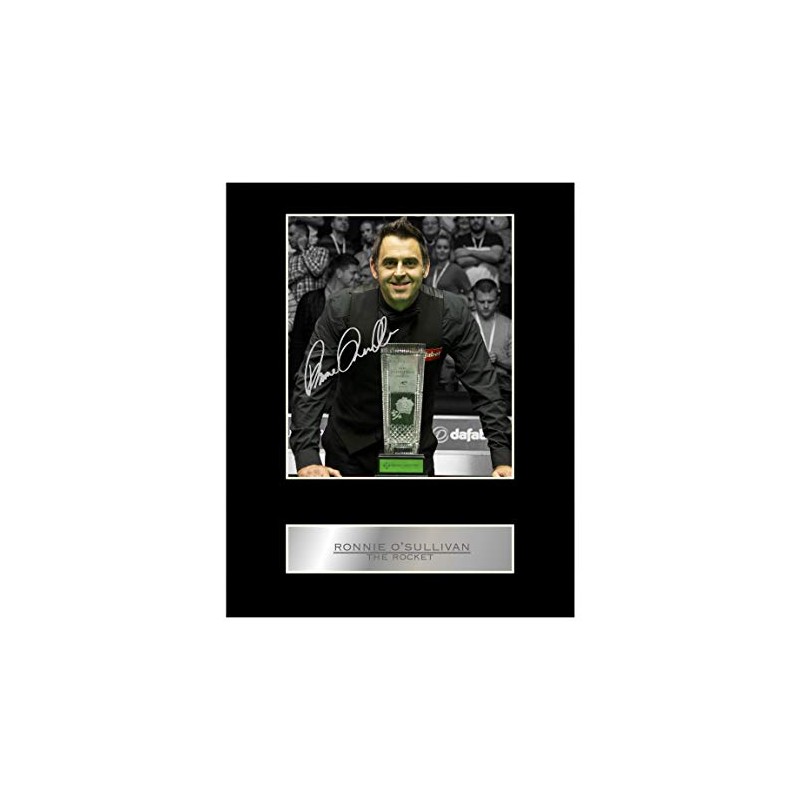 Ronnie O'sullivan Signed Mounted Photo Display