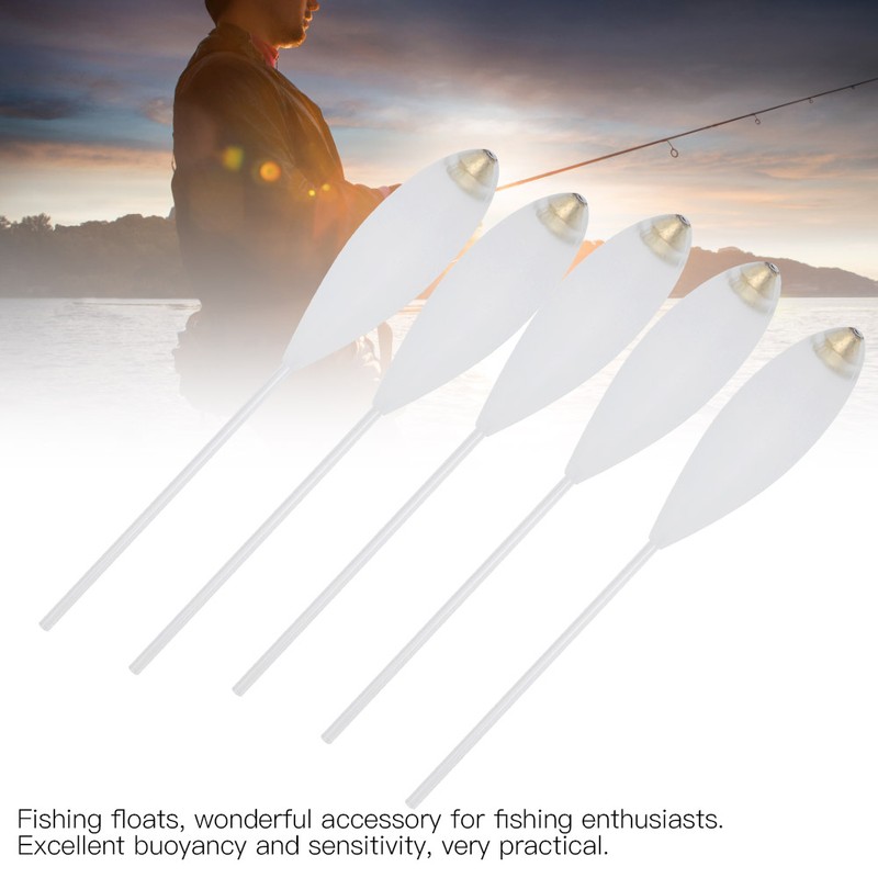 5Pcs Acrylic Large Floats Slow Sinking Fishing Accessories Eco‑friendly No