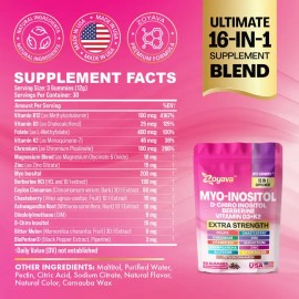 Zoyava Cortisol & Myo-Inositol Gummies – Soothe & Smooth Bundle – Mixed Berry Flavor – Stress Relief, Fitness & Healthcare Support – Made in USA