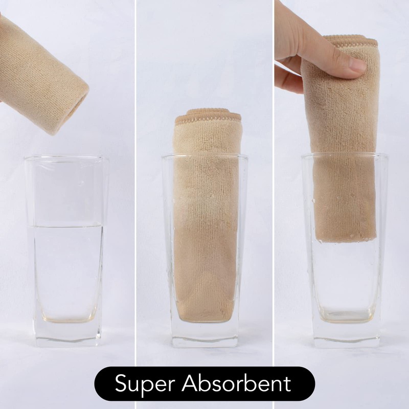 SINLAND Microfiber Facial Cloths Fast Drying Washcloth 12inch x 12inch