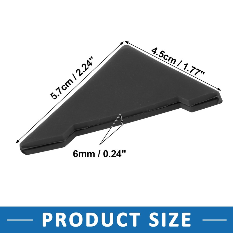 A ABSOPRO Car Door Corner Edge Guard Bumper Protector Black