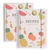 IHDYPPEW 2 Pack Blank Recipe Notebook, 11 x 8.5 Inch