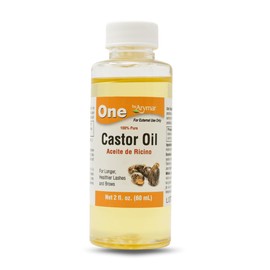 Arymar 100% Pure Castor Oil Cold Pressed and Natural Moisturizer for Hair Skin and Scalp 2 Fl Oz