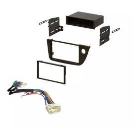 225FWY Single Double DIN Car Radio Dash Install Kit Integration Harness 2002-2003 RSX
