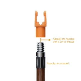 Fuginator Scrub Brush for Tile & Grout: Stiff Nylon Bristle Scrubbing Brush & Handle Connector - Bathtub / Shower Scrubber for Floor Joints & Seams - Cleaning Brushes & Supplies for Bathroom & Kitchen