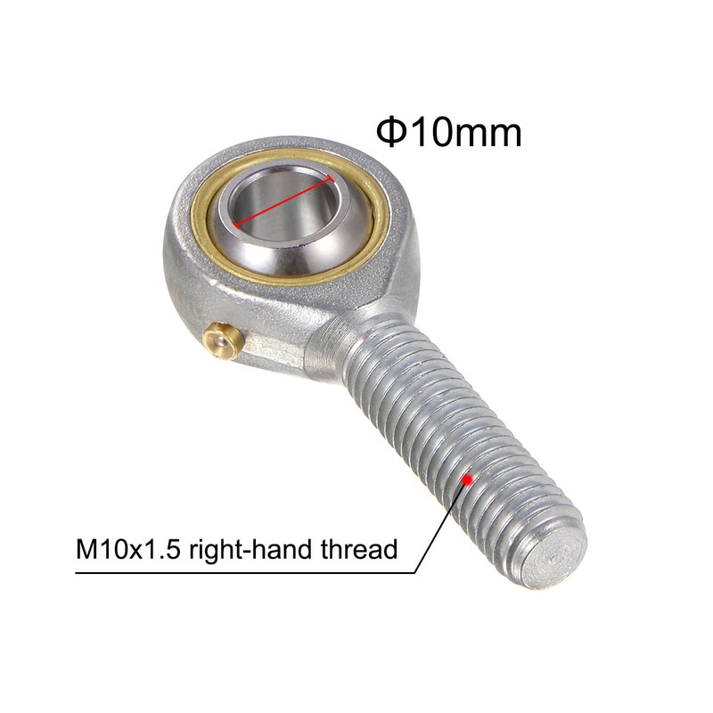 sourcing map POS10 M10 Plug Rod End Bearing M10 x