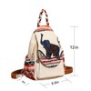 POPUCT Cotton Boho Small Backpack Fashion Hand Knitting Mini Chest
