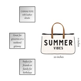 Creative Brands Hold Everything Tote Bag, 20" x 11", Summer Vibes