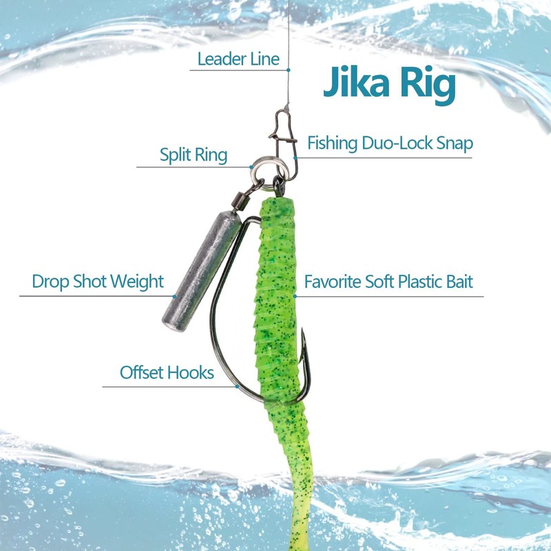 THKFISH 25pcs Fishing Sinker Free Rig Sinker Fishing Weight Drop