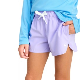 Huk Girls, Quick-Dry Fishing Shorts for Kids, Pursuit Volley-Lavender