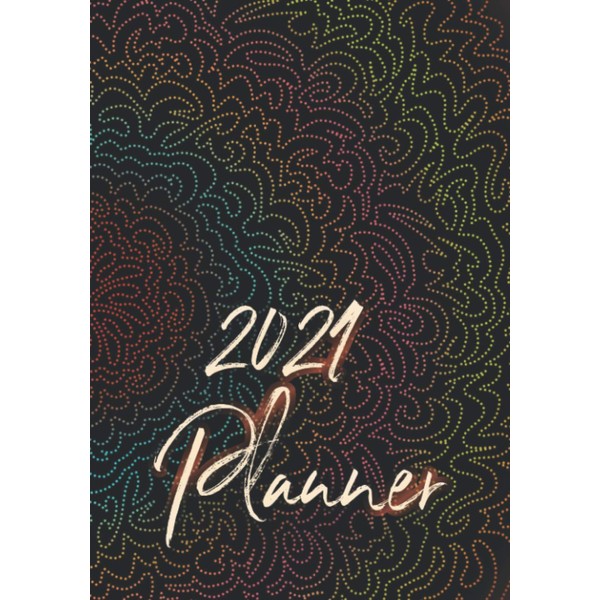 2021 Planner: Dotted Mandala. Monthly and weekly planner with budget