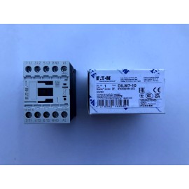 Eaton DILM7-10 7 AMP contactor - 24 volt DC coil - 1 N.O. base contact