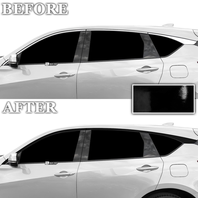 BOGAR TECH DESIGNS Side Window Chrome Delete Overlay Compatible with