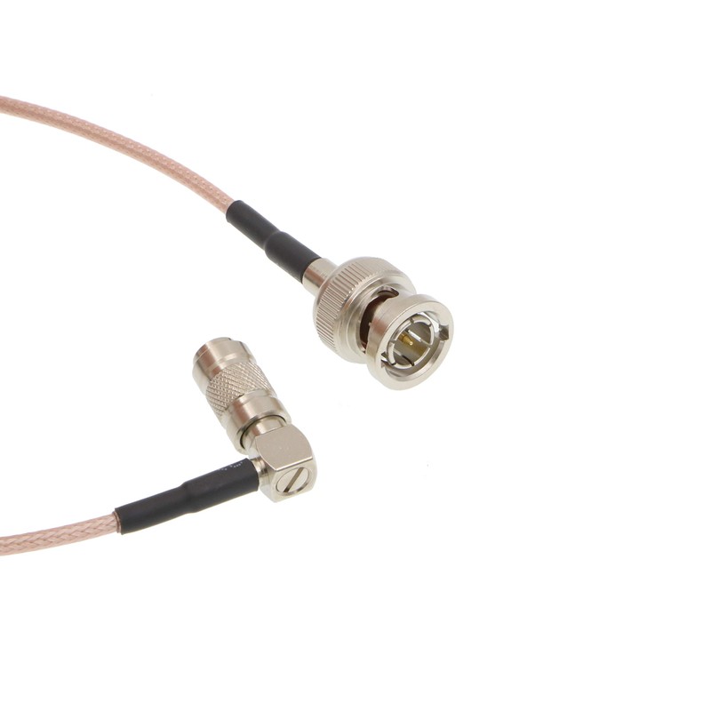 Alvin's Cables DIN 1.0/2.3 Right Angle to BNC Connector 75