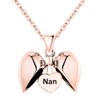 Nan Necklace Rose Gold plated 925 Sterling Silver Heart Pendant
