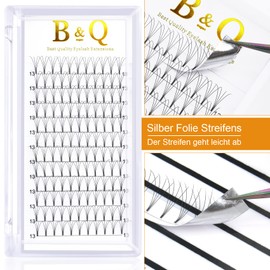 Ready-to-Use Fan Eyelash Extensions, 4D-C-0.07-11, Eyelash Fans, Soft, 4D, 6D, 7D, Volume Technology, Artificial Eyelashes, Thickness 0.07/0.10 mm, Short Base (4D-C Curl-0.07 mm, 11 mm)