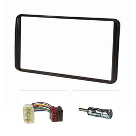 tomzz Audio 2454-026 Double DIN Radio Fascia Set Compatible with Suzuki Jimny 2006-2012 with Radio Adater ISO Antenna Adapter ISO DIN