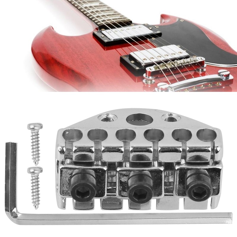 Electric Guitar String Lock Nut with Headstock String Retainer Bar