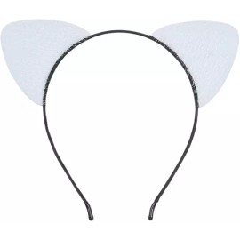 Product Details Reference 호브비티 블랙 고양이 귀 머리띠 윈 의상 액세서리 여성 프레 파티 헤어 밴드 [White Leopard] Hobbitty Black Cat Ear Headband Costume Accessory for Women Party Hair Band [White Leopard]